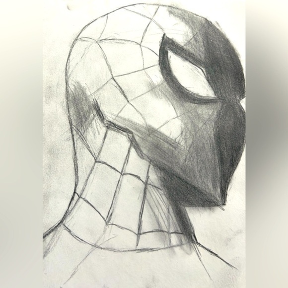 Comic Other - Hand Drawn Original SpiderMan and Batman